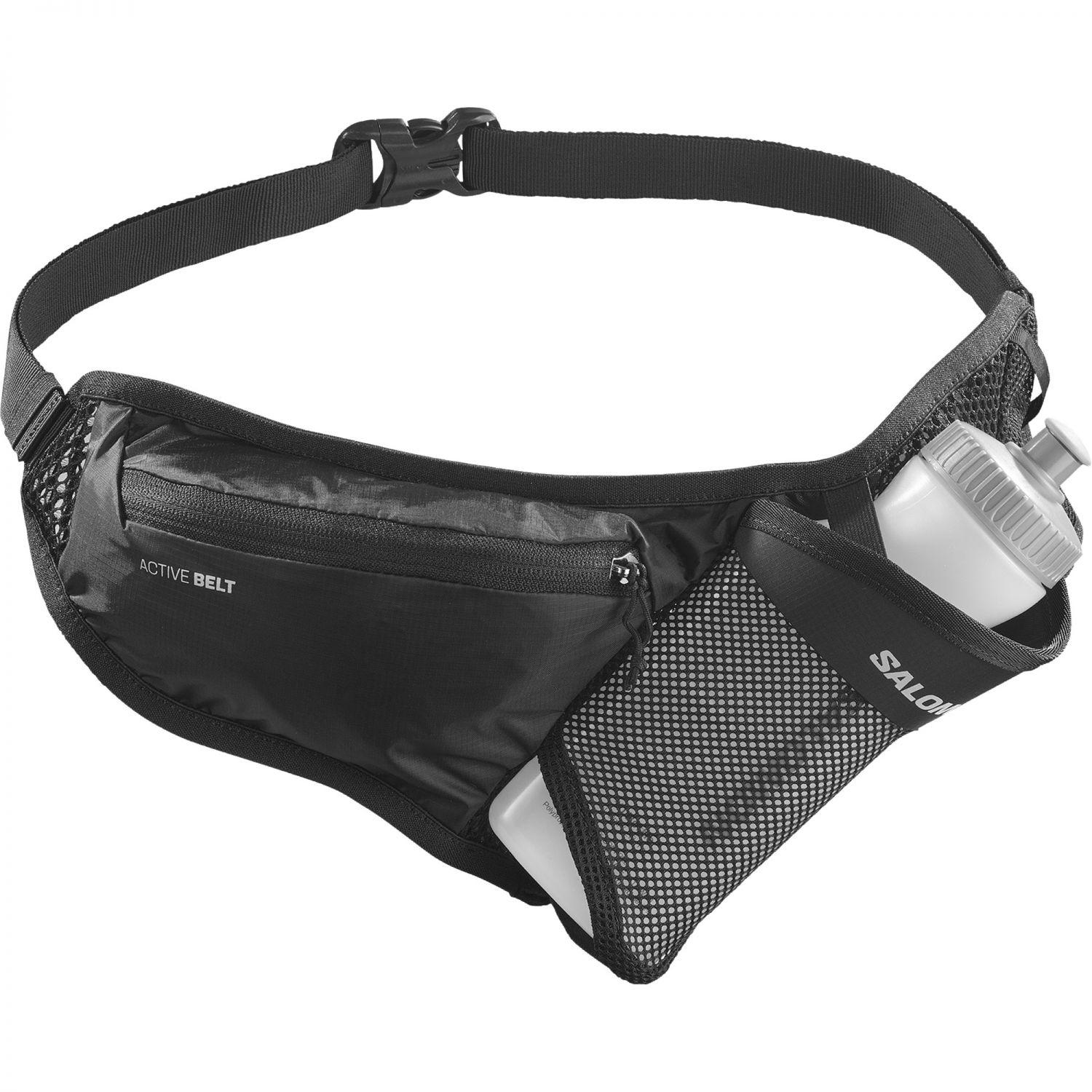 Salomon Active Belt 3D Bottle, sort løbebælte med formstøbt drikkeflaske
