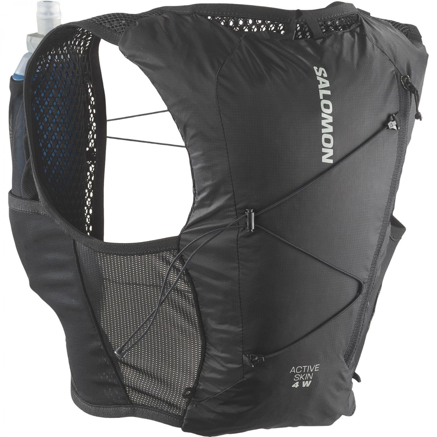 Salomon Active Skin 4 hydreringsvest til dame i sort og sølv
