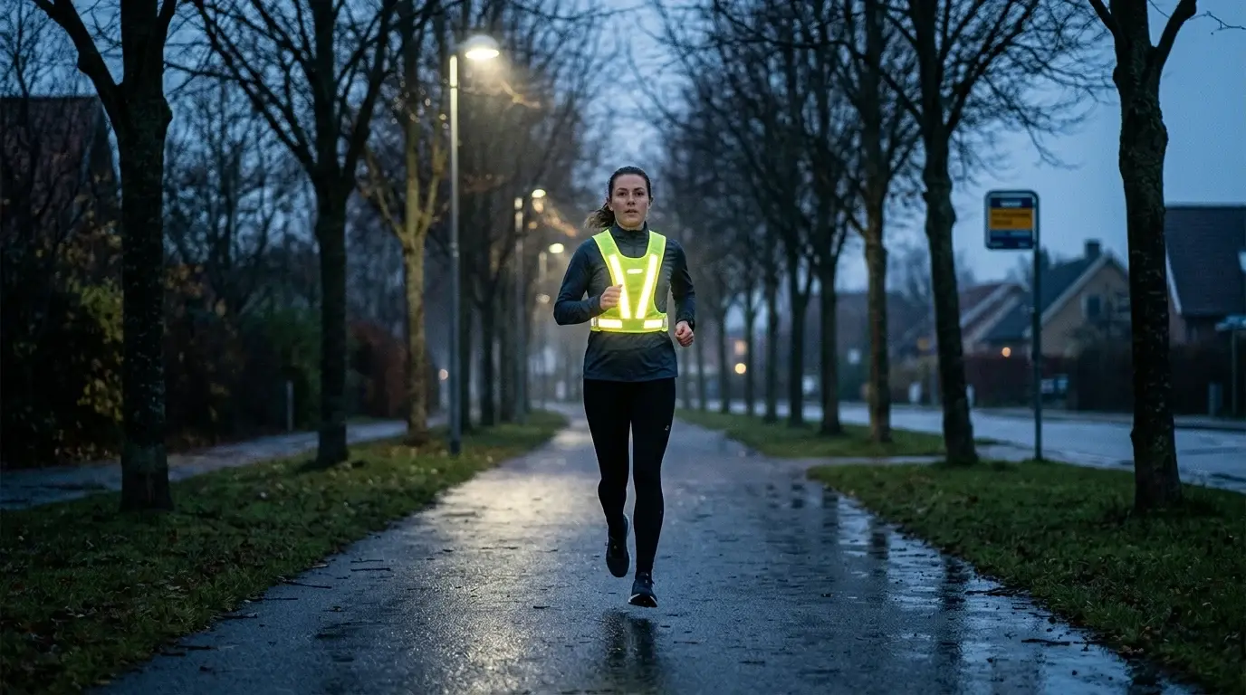 Refleksvest til løb: sådan bliver du set i mørket