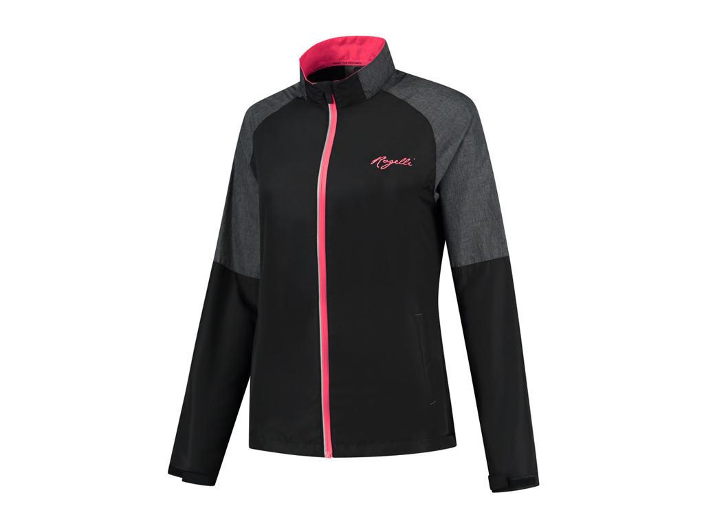 Rogelli Enjoy Airbloc sportsjakke til dame i melange sort og pink